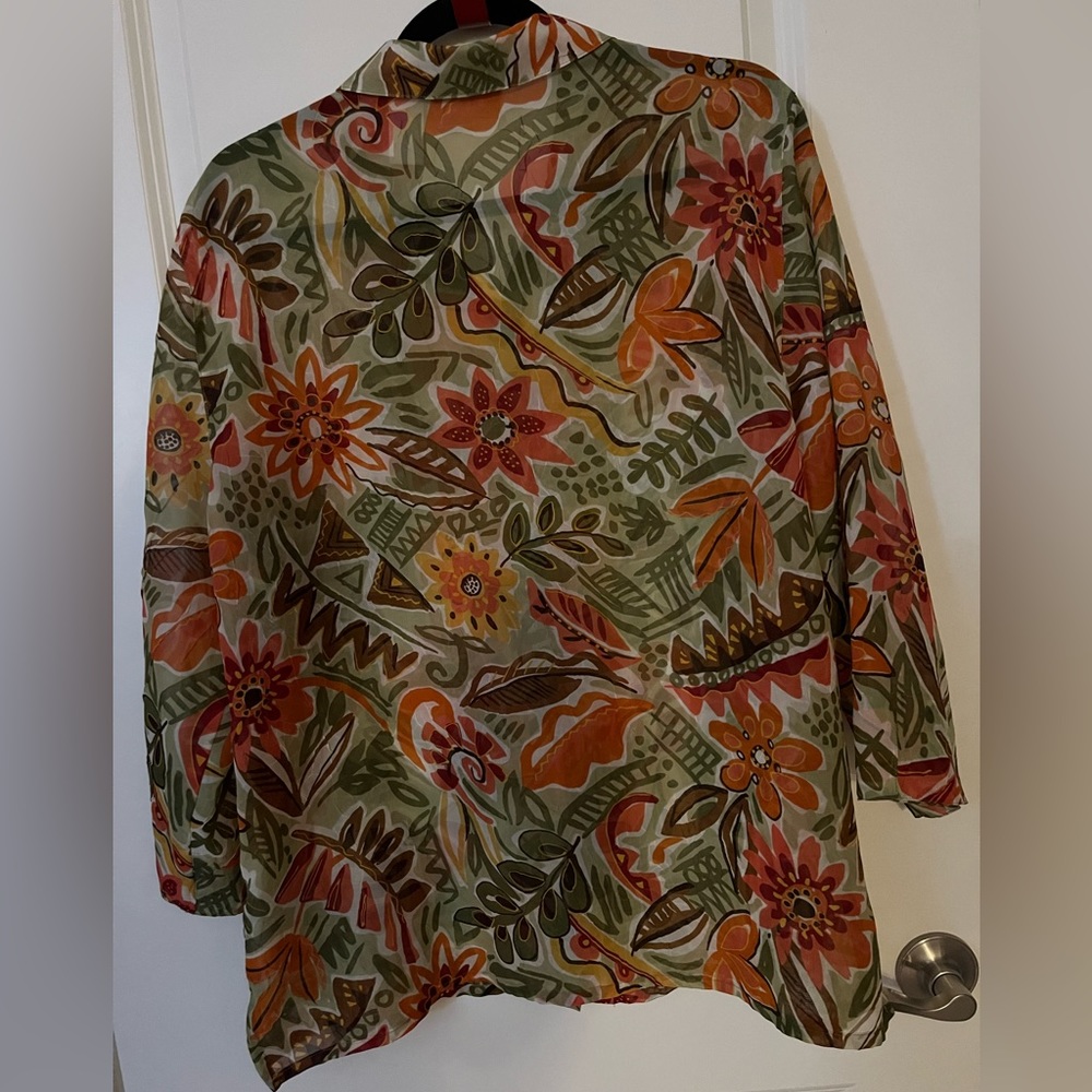 Beautiful blouse green colors